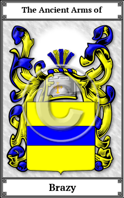 Brazy Family Crest Download (JPG)  Book Plated - 150 DPI