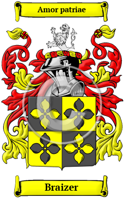 Braizer Family Crest/Coat of Arms