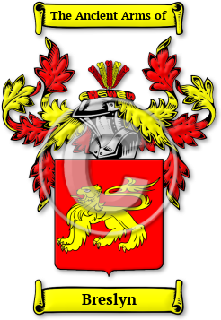 Breslyn Family Crest Download (jpg) Legacy Series - 150 DPI