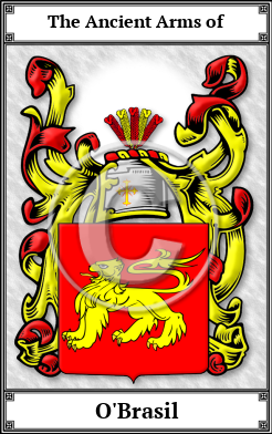 O'Brasil Family Crest Download (JPG) Book Plated - 600 DPI