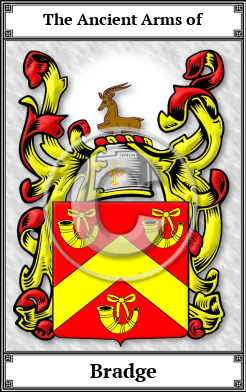 Bradge Family Crest Download (JPG)  Book Plated - 150 DPI