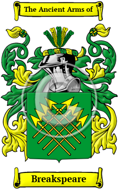 Breakspeare Family Crest/Coat of Arms