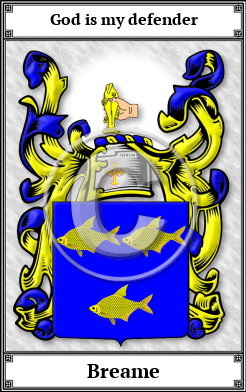 Breame Family Crest Download (JPG)  Book Plated - 150 DPI