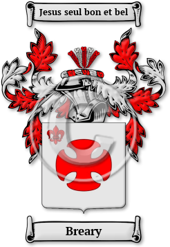 Breary Family Crest Download (jpg) Legacy Series - 150 DPI