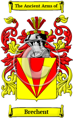 Brechent Family Crest/Coat of Arms