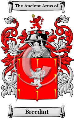 Breedint Family Crest/Coat of Arms