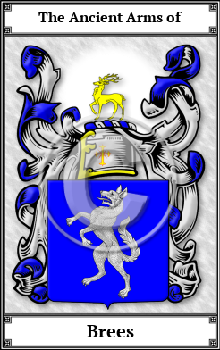 Brees Family Crest Download (JPG)  Book Plated - 150 DPI