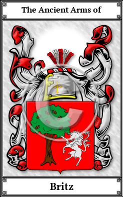 Britz Family Crest Download (JPG)  Book Plated - 150 DPI