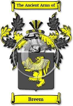 Breem Family Crest Download (jpg) Legacy Series - 150 DPI