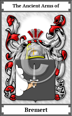 Bremert Family Crest Download (JPG)  Book Plated - 150 DPI