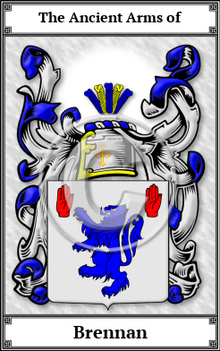 Brennan Family Crest Download (JPG)  Book Plated - 150 DPI