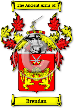 Brendan Family Crest Download (jpg) Legacy Series - 150 DPI