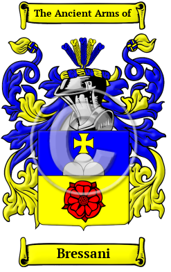 Bressani Family Crest/Coat of Arms