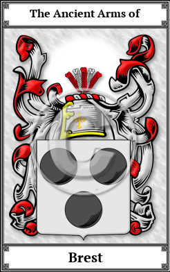 Brest Family Crest Download (JPG)  Book Plated - 150 DPI