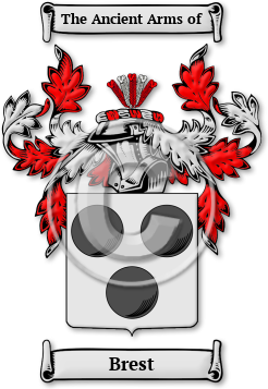 Brest Family Crest Download (jpg) Legacy Series - 150 DPI