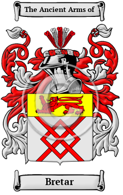 Bretar Family Crest/Coat of Arms