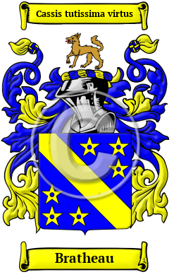 Bratheau Family Crest/Coat of Arms