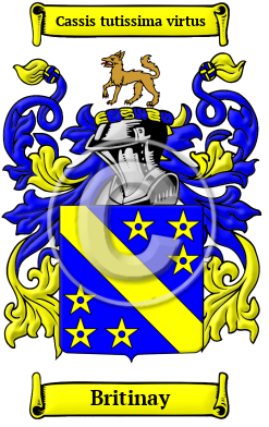Britinay Family Crest/Coat of Arms