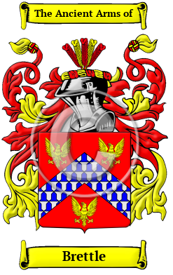 Brettle Family Crest/Coat of Arms