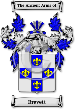 Brevett Family Crest Download (JPG) Legacy Series - 600 DPI