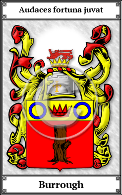 Burrough Family Crest Download (JPG)  Book Plated - 150 DPI