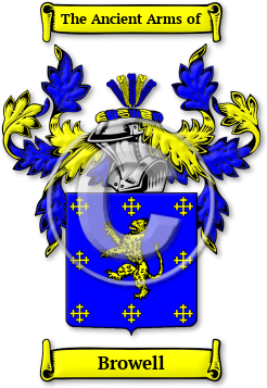 Browell Family Crest Download (jpg) Legacy Series - 150 DPI
