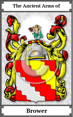 Brower Family Crest Download (JPG) Book Plated - 600 DPI