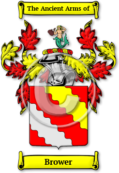 Brower Family Crest Download (JPG) Legacy Series - 600 DPI