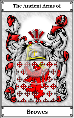 Browes Family Crest Download (JPG) Book Plated - 600 DPI