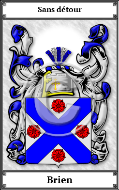 Brien Family Crest Download (JPG) Book Plated - 600 DPI