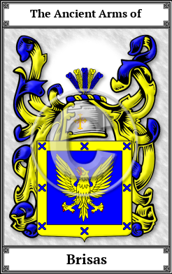 Brisas Family Crest Download (JPG) Book Plated - 600 DPI