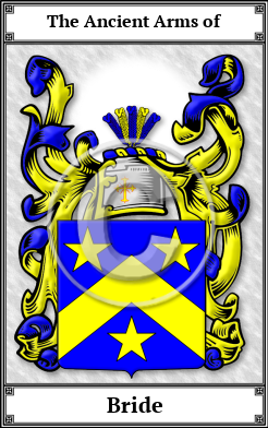 Bride Family Crest Download (JPG) Book Plated - 600 DPI