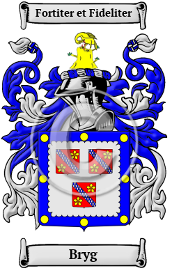 Bryg Family Crest/Coat of Arms