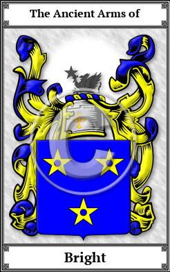 Bright Family Crest Download (JPG) Book Plated - 300 DPI