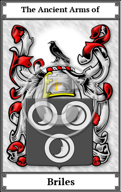 Briles Family Crest Download (JPG) Book Plated - 600 DPI
