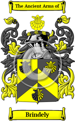 Brindely Family Crest/Coat of Arms