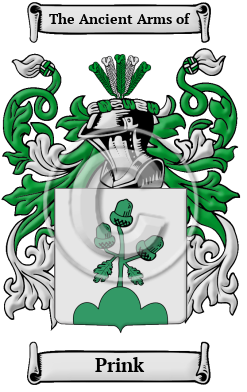 Prink Family Crest/Coat of Arms