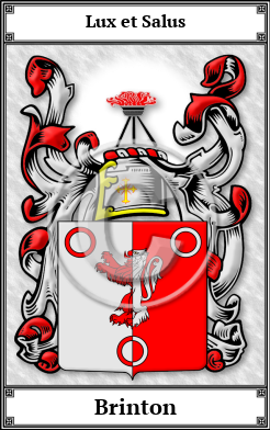 Brinton Family Crest Download (JPG)  Book Plated - 150 DPI
