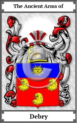 Debry Family Crest Download (JPG)  Book Plated - 150 DPI