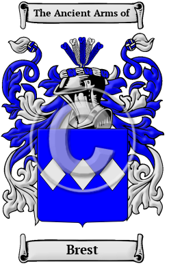 Brest Family Crest/Coat of Arms