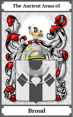 Broud Family Crest Download (JPG)  Book Plated - 150 DPI