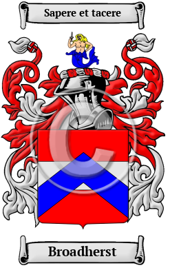 Broadherst Family Crest/Coat of Arms