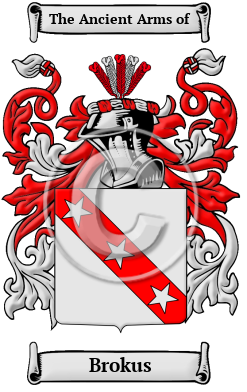 Brokus Family Crest/Coat of Arms