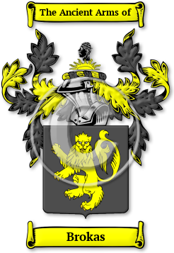 Brokas Family Crest Download (jpg) Legacy Series - 150 DPI