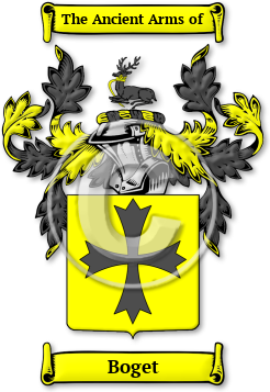 Boget Family Crest Download (jpg) Legacy Series - 150 DPI