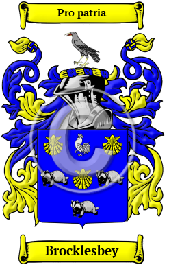 Brocklesbey Family Crest/Coat of Arms