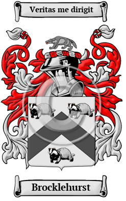 Brocklehurst Family Crest/Coat of Arms