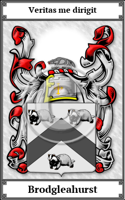 Brodgleahurst Family Crest Download (JPG) Book Plated - 300 DPI