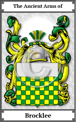 Brocklee Family Crest Download (JPG)  Book Plated - 150 DPI