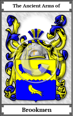 Brookmen Family Crest Download (JPG) Book Plated - 300 DPI